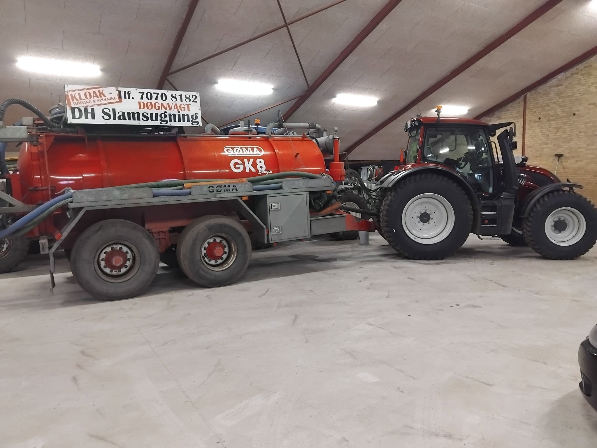 DH Slamsugnings slamsuger og traktor